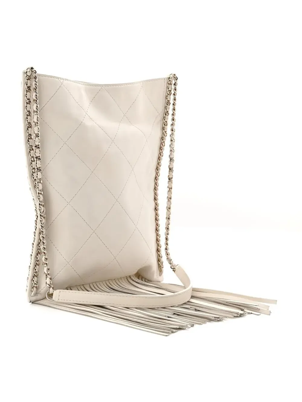 Chanel Calfskin Quilted Fringe Small #295680C39B